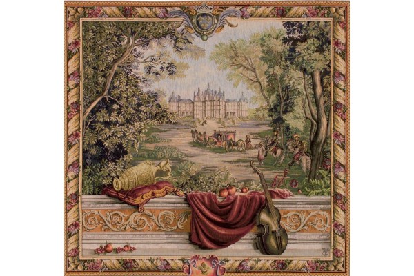 Gobelín Tapisserie Verdure au chateau carree